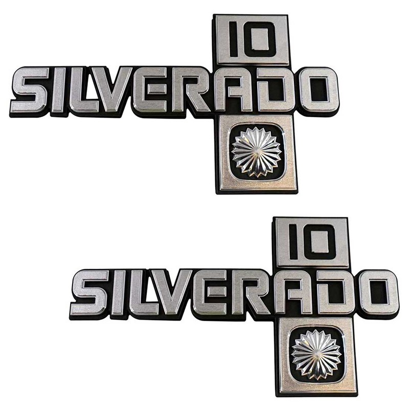 Silverado 10 1981-87 Chevy Truck Fender Emblems Pair