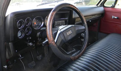 1980 Chevy Truck Interior Red & Black