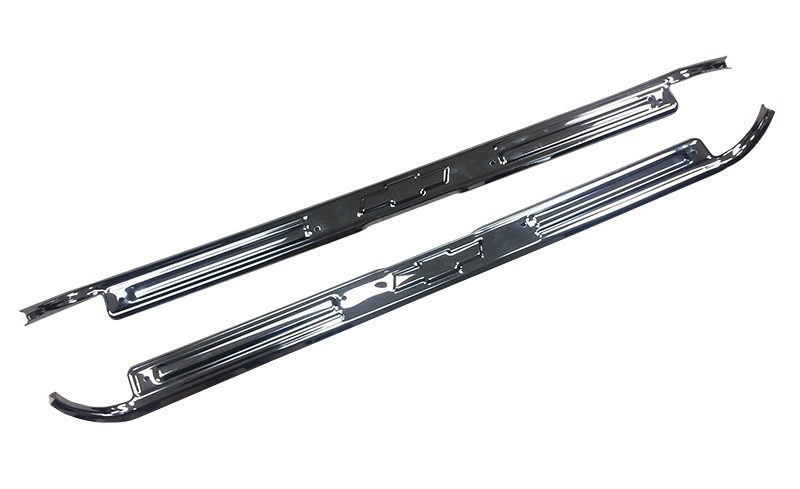 Pair Chrome Door Sill Plates for 1967-72 Chevy GMC Pickup Trucks 