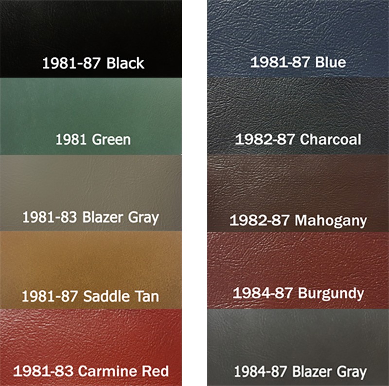 1981-87 Colors