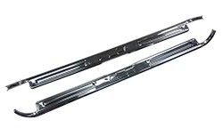 1967-72 Chevy Truck Chrome Door Sill Plates with Bowtie, Pair