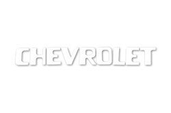 1954-87 Chevy Truck Stepside Tailgate Letters, "Chevrolet" White