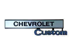 1969-72 CHEVY Truck Custom Glove Box Door Emblem