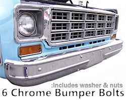 1973-80 Fullsize Chevy & GMC Truck Front Bumper Bolt Kit