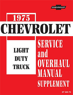 1975 Chevy Truck Chassis Service Manual Supplement