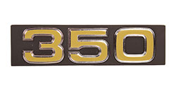 1975 Chevy Truck Front Grille Emblem, "350" 