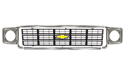 1977-78 Chevy Truck Grille Kit, Black