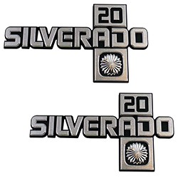 1981-87 Fullsize Chevy Truck SILVERADO 20 Fender Emblem