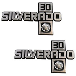 1981-87 Fullsize Chevy Truck SILVERADO 30 Fender Emblems
