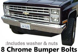 1981-87 Fullsize Chevy & GMC Truck Front Bumper Bolt Kit