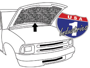 1994-2004 Chevy S10 & GMC S15 Truck "Replacement Style" Hood Insulation