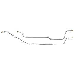1973-80 Chevy & GMC Truck Rear Axle Brake Lines, 4wd, Corporate Rear End, 3/4 & 1 Ton, 14 Bolt Cover. 2 pieces