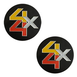 1978-87 Fullsize Chevy Truck Rally Wheel Center Decal 4WD, Front, Pair