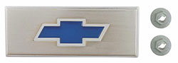 1967-72 Fullsize Chevy Blazer & Truck Console Emblem, Blue Bowtie