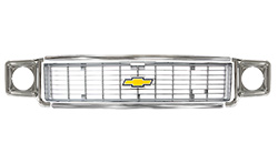 1973-74 Chevy Truck Grille Kit, Chrome Grille