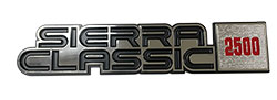 1981-87 GMC Sierra Classic 2500 Fender Emblem, Pair