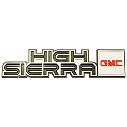 1981-87 GMC Truck HIGH SIERRA Dash Emblem