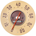 1947-51 GMC Truck Speedometer Gauge, Red Needle