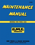 1955 GMC Truck Maintenance Manual