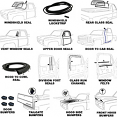 1981 Fullsize Chevy & GMC Truck Complete Weatherstripping Kit