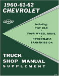 1960-62 Chevy Truck Shop Manual Supplement