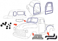 1949 Chevy & GMC Truck Complete Weatherstripping Kit